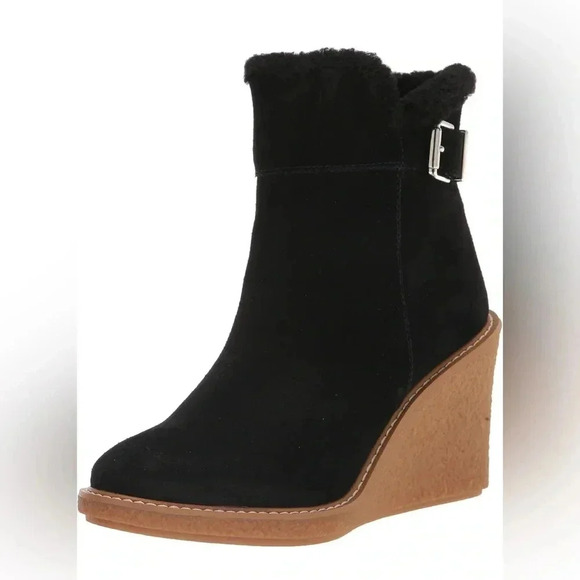 Franco Sarto Ulayna suede ankle boots sz 9.5 nwob - Picture 2 of 7